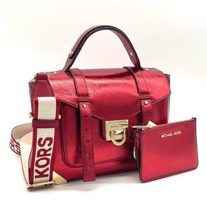 Michael Kors Manhattan Satchel Crossbody Bag & Coinpouch with ID